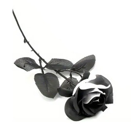 Rose Noire et Blanche artificielle