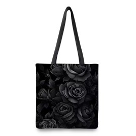 Sac Shopping Gothique - Black Roses