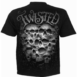 Spiral Direct T-Shirt Twisted Skulls E032M101