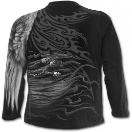Spiral Direct Death Angel Wrap T-Shirt Spiral Direct T-Shirt Gothique Manches Longues