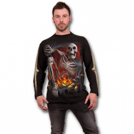 Spiral Direct Death Re-Ripped T-Shirt Spiral Direct T-Shirt Gothique Manches Longues