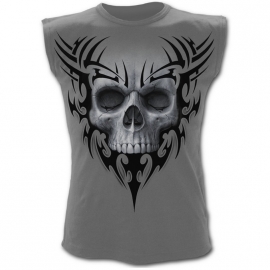 Spiral Direct Solemn Skull T-Shirt sans manche