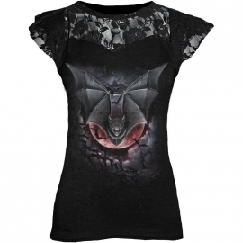 Spiral Direct tshirt gothique Vampire Bat - Spiral Direct DT238262