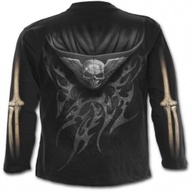 Spiral Direct Unzipped T-Shirt Spiral Direct T-Shirt Gothique Manches Longues