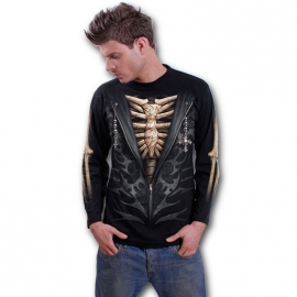 Spiral Direct Unzipped T-Shirt Spiral Direct T-Shirt Gothique Manches Longues