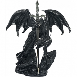 Statuette Dragon avec épée