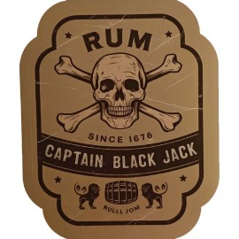 Sticker Gothique - Captain Black Jack