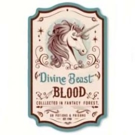 Sticker Gothique - Divine Beast Blood