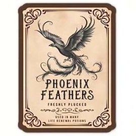 Sticker Gothique - Phoenix Feathers