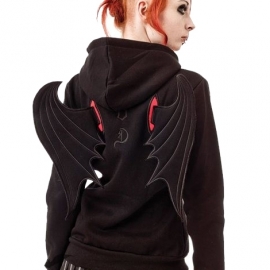 sweat gothique bat wings queen of darkness