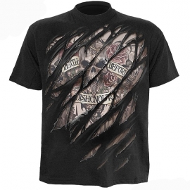 t-shirt gothique spiral direct death before dishonour