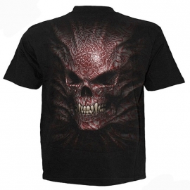 t-shirt gothique spiral direct goth skull