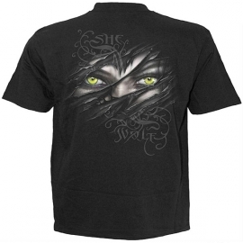 t-shirt gothique spiral direct she wolf