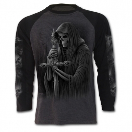 Spiral Direct Soul Searcher noir et gris T-Shirt Spiral Direct T-Shirt Gothique Manches Longues