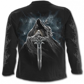Spiral Direct Grim Rider T-Shirt Spiral Direct T-Shirt Gothique Manches Longues Spiral Direct L027M301