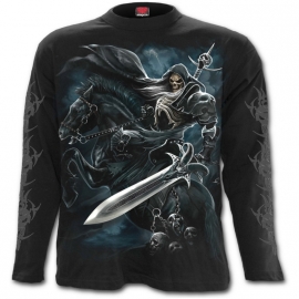 Spiral Direct Grim Rider T-Shirt Spiral Direct T-Shirt Gothique Manches Longues Spiral Direct L027M301