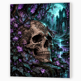 Toile sur Ch&acirc;ssis "Cr&acirc;ne" 001