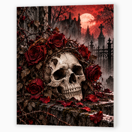 Toile sur Ch&acirc;ssis "Cr&acirc;ne" 004