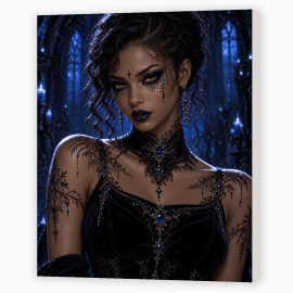 Toile sur Ch&acirc;ssis "Femme Gothique" 0