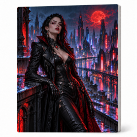 Toile sur Ch&acirc;ssis "Goth Comic Art" 001