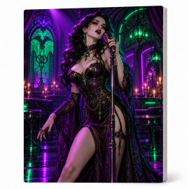 Toile sur Ch&acirc;ssis "Goth Comic Art" 003
