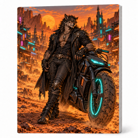 Toile sur Ch&acirc;ssis "Goth Comic Art" 005