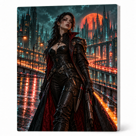 Toile sur Ch&acirc;ssis "Goth Comic Art" 008