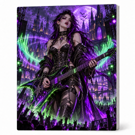 Toile sur Ch&acirc;ssis "Goth Comic Art" 011
