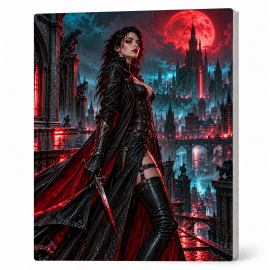 Toile sur Ch&acirc;ssis "Goth Comic Art" 013