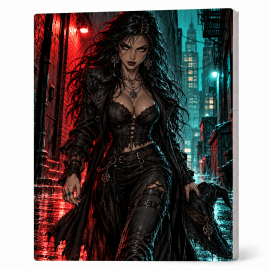 Toile sur Ch&acirc;ssis "Goth Comic Art" 015