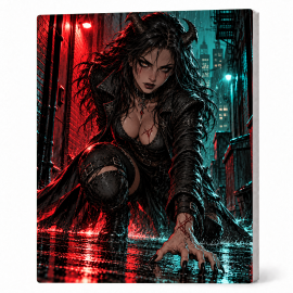 Toile sur Ch&acirc;ssis "Goth Comic Art" 017