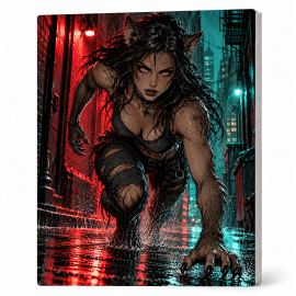 Toile sur Ch&acirc;ssis "Goth Comic Art" 019