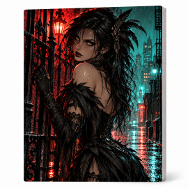 Toile sur Ch&acirc;ssis "Goth Comic Art" 021