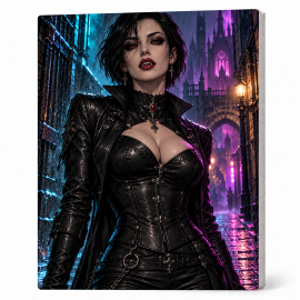 Toile sur Ch&acirc;ssis "Goth Comic Art" 022