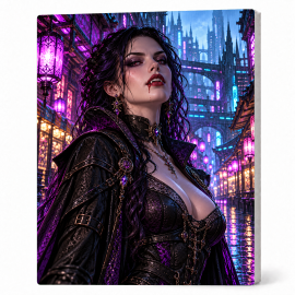 Toile sur Ch&acirc;ssis "Goth Comic Art" 026