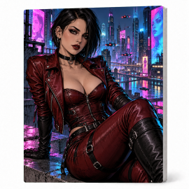 Toile sur Ch&acirc;ssis "Goth Comic Art" 030