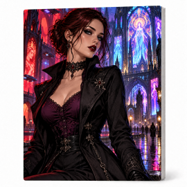 Toile sur Ch&acirc;ssis "Goth Comic Art" 031