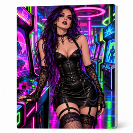 Toile sur Ch&acirc;ssis "Goth Comic Art" 034