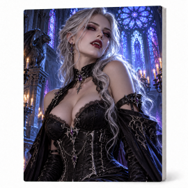 Toile sur Ch&acirc;ssis "Goth Comic Art" 041