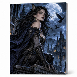 Toile sur Ch&acirc;ssis "Goth Comic Art" 044