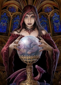 toile sur chassis gothique anne stokes Crystal Ball