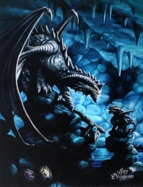 toile sur chassis gothique anne stokes Rock Dragon