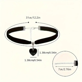 Tour de cou Gothique Black Heart