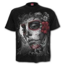 T-shirt Spiral Direct Skull Roses - Spiral Direct D058M121